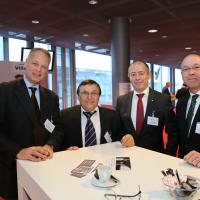 Nicolas Droz (AGVS-Sektion Genf), Pantaleo Galati (Galati Centre Poids Lourds SA), Urs Burger (Emil Frey AG), Adrian Fischer (Emil Frey AG)